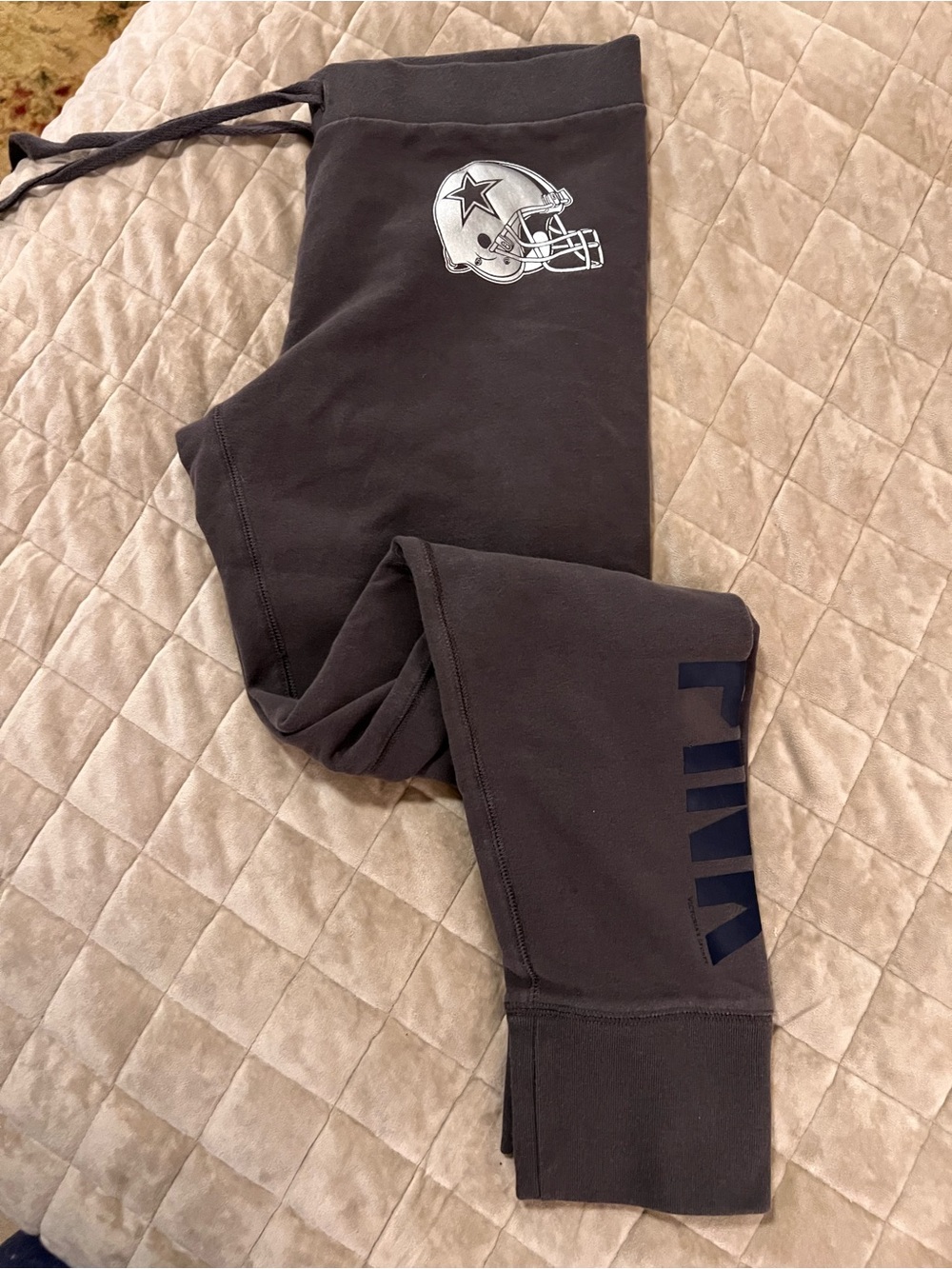 VS PINK x NFL Dallas Cowboys Vintage Y2K Gray Sweatpants EUC Medium